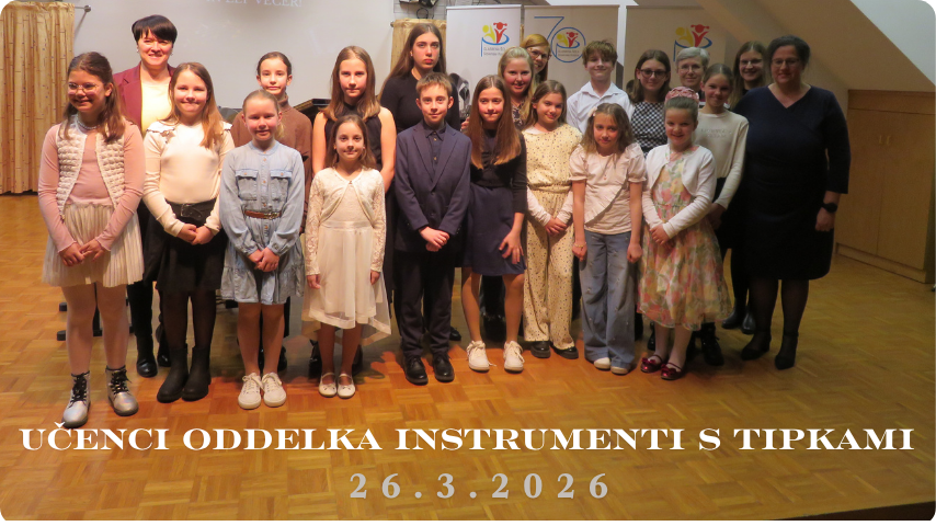 Nastop učencev oddelka instrumenti s tipkami